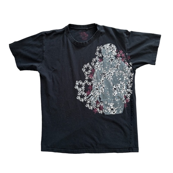 Other - Y2K Grunge Black & Red Graphic Mens Tshirt